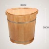 Baril De Bain De Pieds Bois Lave-Pieds Barrel Bain De Pieds Barrel avec Couvercle en Chêne Santé Barrel Bain De Pieds Barrel 