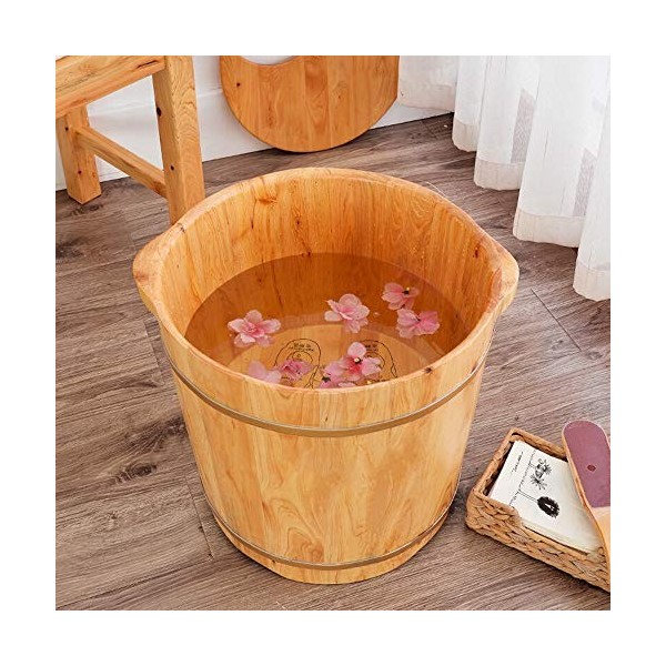 ChengBeautiful Baril De Bain De Pieds Cèdre Bain De Pieds Barrel Acupoint Massage De Pieds Barrel Bain De Pieds Bain De Pieds