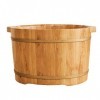 Baril De Bain De Pieds Baril En Bois Footbath Baignoire Épaissie Évasé Traitement Double Barrel Ménage Pied De Cèdre Pédiluve