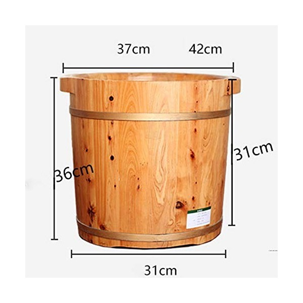 ChengBeautiful Baril De Bain De Pieds Bain De Pieds Bain Bain De Pieds Barrel Pieds Bain Haut Bois De Cèdre for La Maison Et 