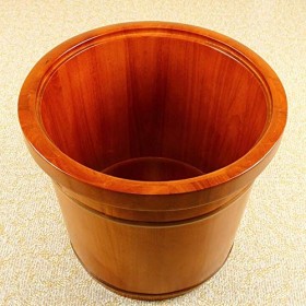 ChengBeautiful Baril De Bain De Pieds Baril en Bois Massif Pied Barrel Traitement Pied Tonneau en Bois Haute Pleine Profondeu