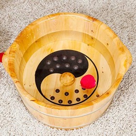 Baril De Bain De Pieds Bain De Pieds Naturel Aimant De Massage Des Pieds Bassin Binaural Cèdre Bain De Pieds Barrel Pieds Bai