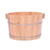 ZILOOK Seau pour Bain de Pieds, Accessoires de Sauna, Seau deau pour Seau de Sauna, baignoires de Bain de Pieds en Bois Fait