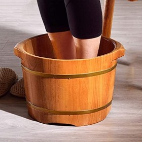 Baignoire à pied Bassin de pied en bois Bassin de pied en bois, robuste et durable, épais de sauna de sauna dépaisseur natur