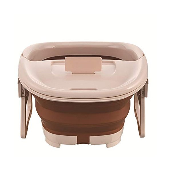 HOUKAI Baignoire de pieds portable et pliable en plastique pour salle de bain, sauna