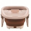 HOUKAI Baignoire de pieds portable et pliable en plastique pour salle de bain, sauna