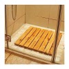 ZXCASDF Tapis de Bain en Bambou Tapis de Douche en Bois，Tapis de Cabine de Douche antidérapant for Salle de Bain Baignoire Sp