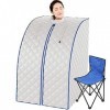 ZYQDRZ Salle De Sauna Personnelle Infrarouge Lointain avec Panneau De Carbone Infrarouge Far, Y Compris Une Chaise Portable, 