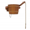 Saunainter Seau de douche flottante pour sauna - 18 litres, montable, recharge automatique, accessoire de thérapie deau froi