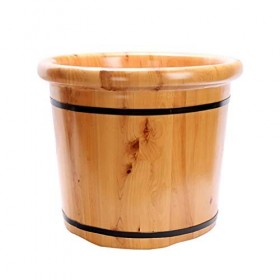 PURRL Bain de Pieds en Bois Masseur de Bain de Pieds Spa Seau de Sauna, Seau de Baignoire en Bois Pur, Bassin de Bain de Pied