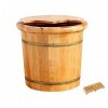 RONGJJ Seau De Sauna, Seau De Baignoire en Bois Pur, étanche Et Empêche Les Fuites, Accessoires De Sauna pour Bains De Pieds,