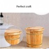 RONGJJ Seau De Sauna, Seau De Baignoire en Bois Pur, étanche Et Empêche Les Fuites, Accessoires De Sauna pour Bains De Pieds,