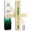Sablier de sauna de 15 minutes en épicéa 100% nordique avec verre robuste résistant à la chaleur et couleur contrastante vert