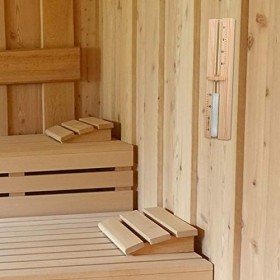Navaris Sablier Sauna - Sablier 15 Minutes en Bois de Pin pour Séance de Sauna Hammam Spa - Accessoire Minuteur Détente Relax