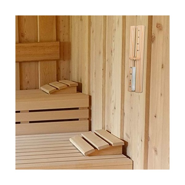 Navaris Sablier Sauna - Sablier 15 Minutes en Bois de Pin pour Séance de Sauna Hammam Spa - Accessoire Minuteur Détente Relax