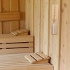 Navaris Sablier Sauna - Sablier 15 Minutes en Bois de Pin pour Séance de Sauna Hammam Spa - Accessoire Minuteur Détente Relax