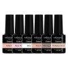 MEANAIL Paris - Coffret Manucure - Vernis Semi Permanent - 6 Vernis à Ongles - Compatibles Lampe UV LED - Coffret Nude - Crue