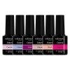 MEANAIL Paris - Coffret Manucure - Vernis Semi Permanent - 6 Vernis à Ongles - Compatibles Lampe UV LED - Coffret Nude - Crue