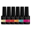 MEANAIL Paris - Coffret Manucure - Vernis Semi Permanent - 6 Vernis à Ongles - Compatibles Lampe UV LED - Coffret Nude - Crue