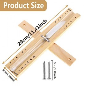 Qunkun Sablier de sauna, 15 minutes sablier blanc pour sauna - En bois de pin naturel et verre - Robuste et résistant à la ch