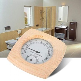 Haofy Sauna Thermometer and Hygrometer 2 in1 Humidity Temperature Meter Measurement Equipment, Wooden Sauna Room Accessories,