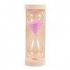 DOITOOL en Bois Sauna Minuterie Rotation Sauna Sable Minuterie Salle de Verre Horloge avec Rose Sable pour Salle De Bains