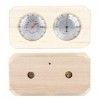 Omabeta Thermomètre de Sauna hygromètre en Bois 2 en 1 Accessoires de Sauna avec 20 ℃ -140 ℃ pour mesurer lhumidité de la te