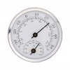 siwetg Thermomètre et hygromètre à fixation murale pour sauna chambre maison 58 mm de diamètre