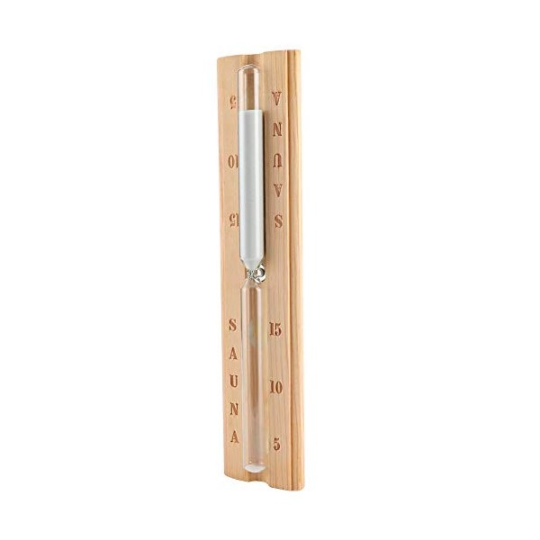 Atyhao Minuteries Sauna en Bois Sablier 15 Minutes Minuterie de Sable Compte à rebours Accessoire pour Sauna Spa Room