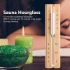 Atyhao Minuteries Sauna en Bois Sablier 15 Minutes Minuterie de Sable Compte à rebours Accessoire pour Sauna Spa Room