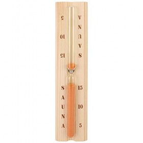 Qcwwy Sauna Sablier Minuterie Sueur Hammam Sablier Horloge, Sablier en Bois Résistant pour Bain Pin Sauna Sablier Horloge Cha