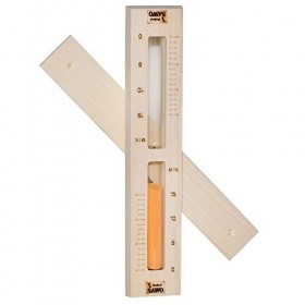 Sablier Sauna 15 minutes en tremble blanc sable minuterie