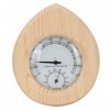 Hygromètre de Sauna, Thermo-hygromètre fabriqué à la Main résistant aux Hautes températures pour Salle de Sauna pour Salle de