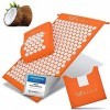 Tapis dacupression Wellax avec coussin - soulage spécifiquement la tension et favorise la circulation - tapis de massage dan