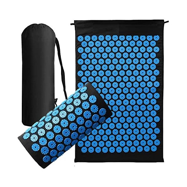 Tapis dacupression Generise Accupression Ensemble tapis de corps et oreiller pour homme et femme – Soulagement des douleurs 