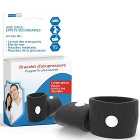 Bracelet dacupressure contre les nausées - Bracelet Anti Nausée - Bande de Poignet de Soulagement de Nausée - Idéal pour les