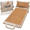 Glanzstück Berlin® Health Collection : Tapis dacupression XL en lin pour soulager les tensions au cou, les maux de dos, tapi