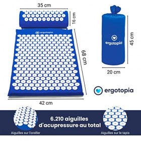Ergotopia Tapis Acupression - Tapis Champ de Fleurs pour Favoriser la Relaxation et la Circulation Sanguine - Tapis de Massag