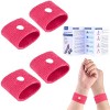 2 Paires de Bracelets Anti-nausées pour Le Mal des transports pour Enfants et Adultes - Bracelets dacupression Naturelle pou