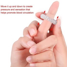 12 Pièces Anneau dAcupression,Bague de Massage Des Doigts,Acupressure Anneaux de Massage des Mains,Bagues Sensorielles Piqua