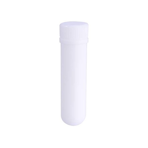 Healifty 12pcs Tubes vierges inhalateurs vides à lhuile essentielle rechargeable avec 12pcs coton-tige en acétate