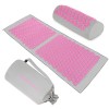 Tapis dacupression XXL pour auto-massage de relaxation - tapis dacupression avec oreiller - set dacupression pour les maux