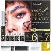 2 in 1 Kit Rehaussement de Cils and Brow Lift Kit Sourcil, ESHOWEE brow lift and Lash Lifting Set for Trendy Fuller Brows & C