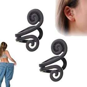 Zinus Boucles doreilles minceur dacupression pour perte de poids homme femme, taille unique, Métal Argent