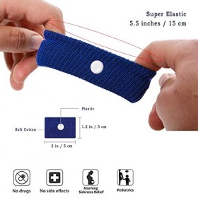 NEPAK 10 paires Bracelet dacupression,Transport Bandes mal des transports nausées relief maux de tête dacupression sans méd