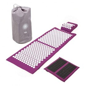 Kit dacupression VITAL XL DELUXE SPIKY - tapis XL + coussin + tapis pour les pieds SPIKY + sac de transport