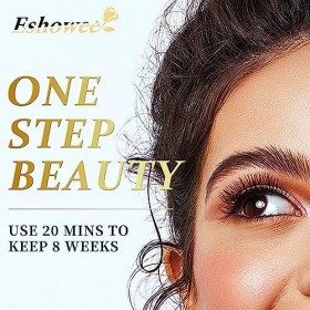 2 in 1 Kit Rehaussement de Cils and Brow Lift Kit Sourcil, ESHOWEE brow lift and Lash Lifting Set for Trendy Fuller Brows & C