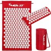 MOVIT Tapis dacupression, modèle ZHIYA 130x50x2,5cm avec Coussin, testé Contre Les substances nocives, Housse 100% Coton, 