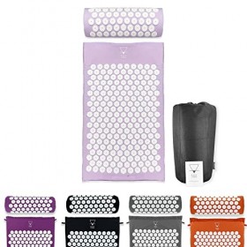 Base Yoga Acupression Tapis/Acupuncture Tapis pour Massage/Bien-être/Relaxation et Tension Libération - Tapis et Coussin Viol