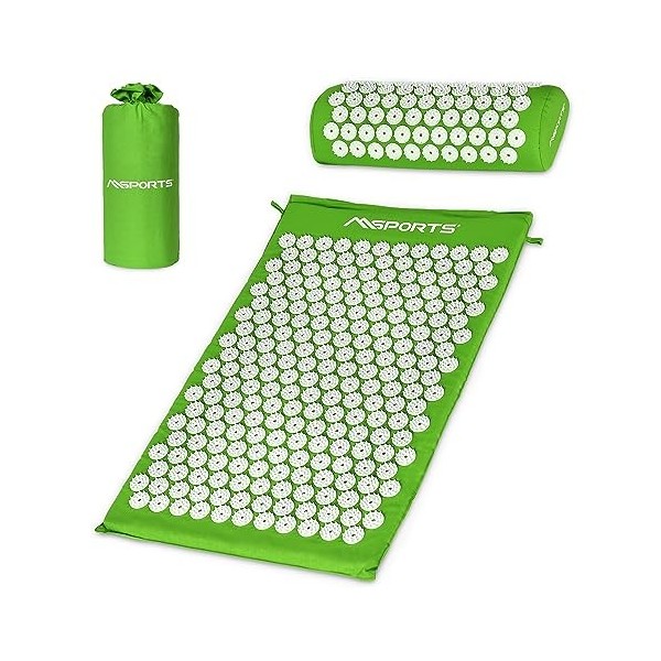 Tapis dacupression Premium - Avec tapis dacupression - Avec tapis dacupression, coussin, sac et application dentraînement